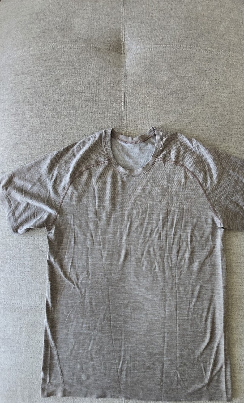 Lululemon Metal Vent Tech Tee Heather Gray Get Outside Get Sweaty Mens